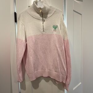Lilly Pulitzer Tennis Zip Up sweater